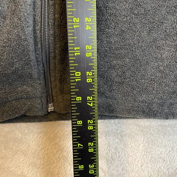 Columbia Mens Jacket Large Full-Zip Fleece Stand Collar Gray Outdoors Cozy - Picture 4 of 12